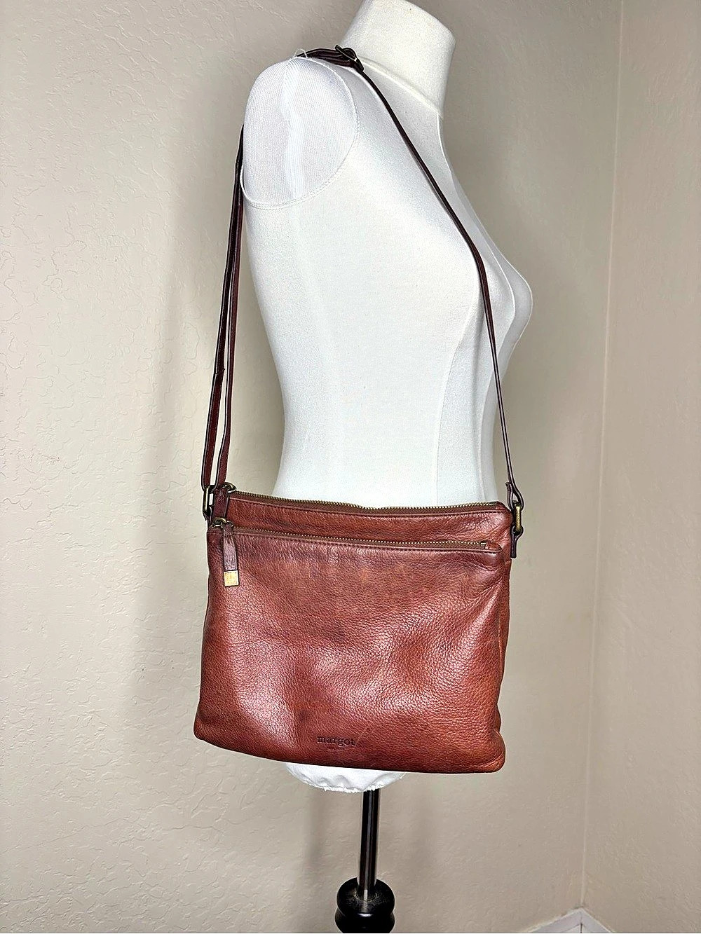Margot Crossbody Bag in Brown